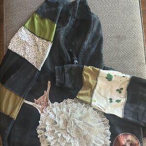 Dirtbag666shop ; Snail Hoody with snail shell patches